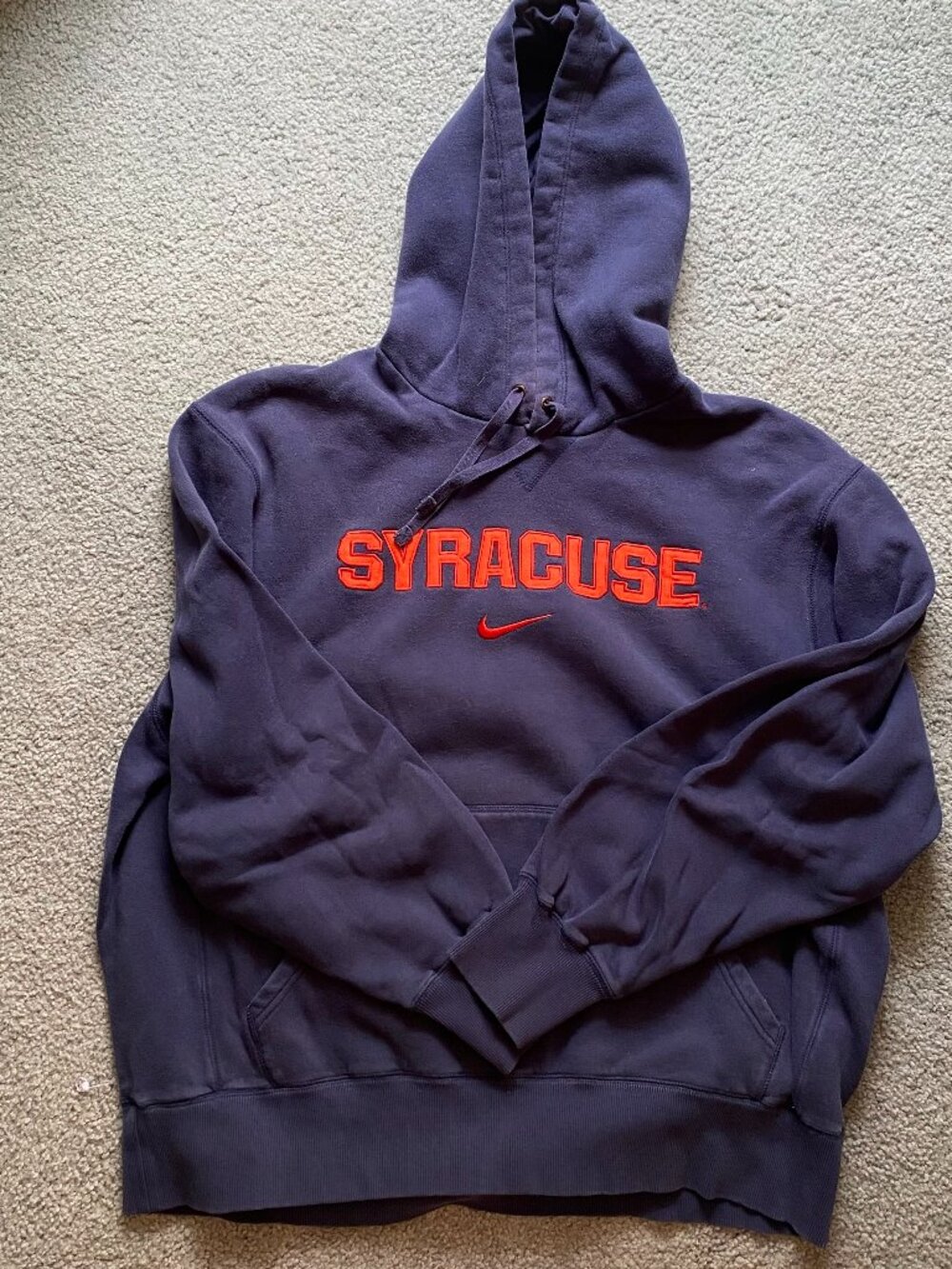 Nike Vintage Syracuse University Basketball Hoodie- Hall of Languages - XL